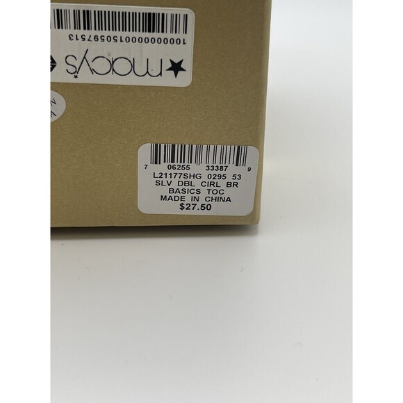 Charter Club Silver Tone Crystal Hinge Bangle Bracelet New - Picture 10 of 10